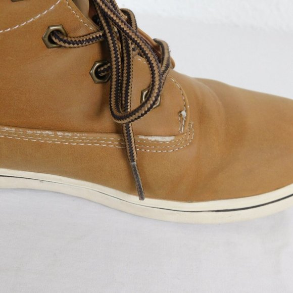 Nordstrom Rack Women Size 5 Shoes Brown Faux Leather Faux Fur Lining FLAW - Picture 7 of 13